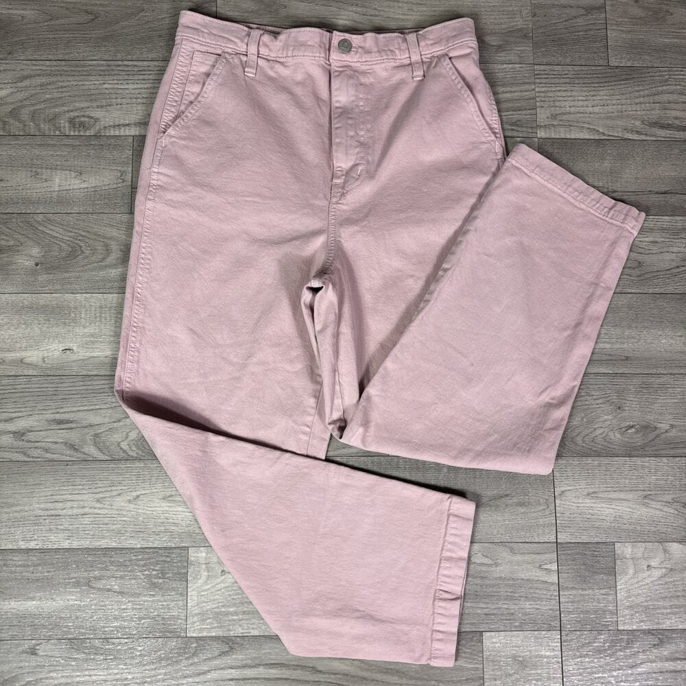 Madewell Light Pink Straight-Leg Jeans